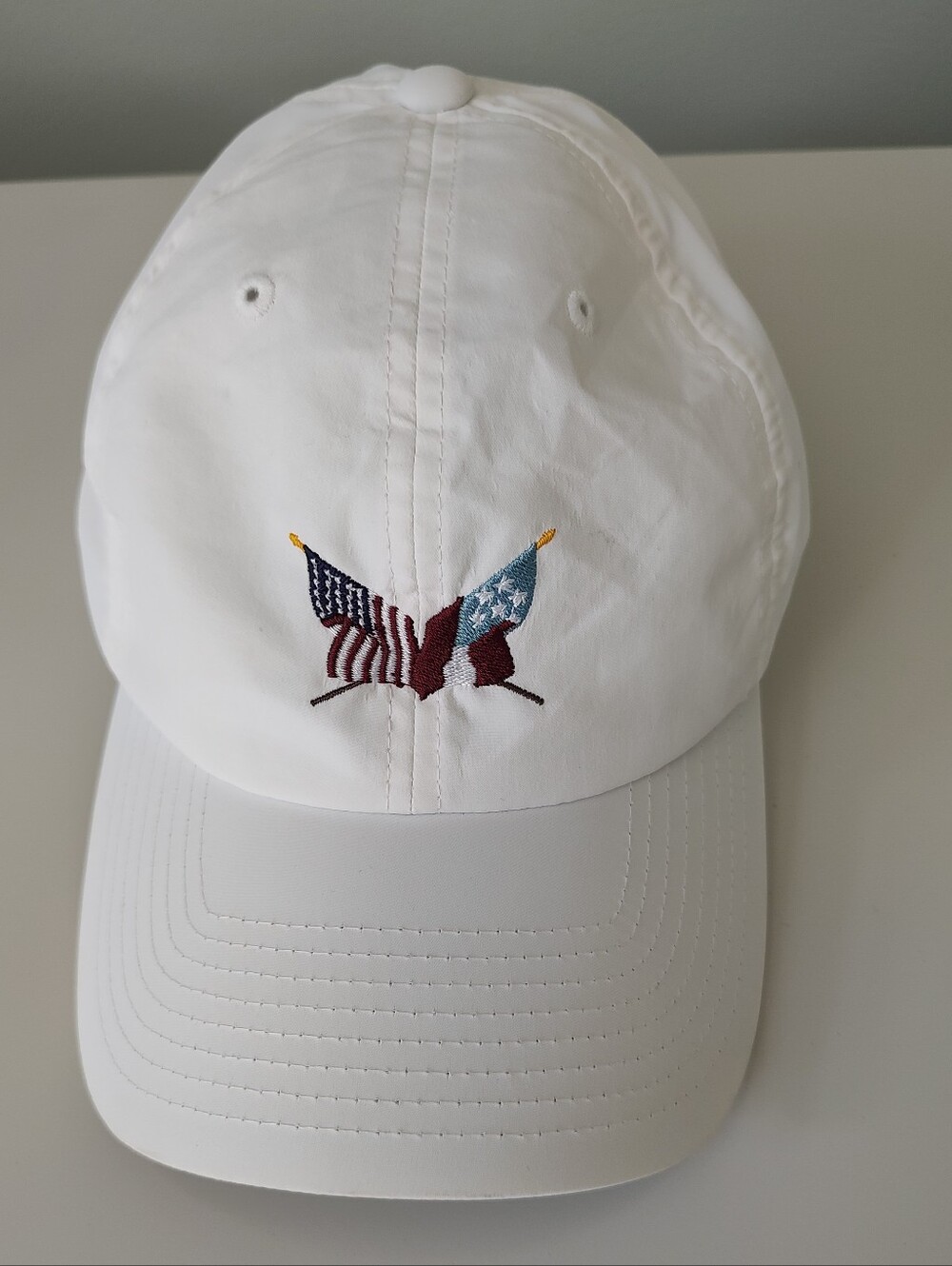 Secession Golf Club Hat South Carolina Adjustable White Lightweight